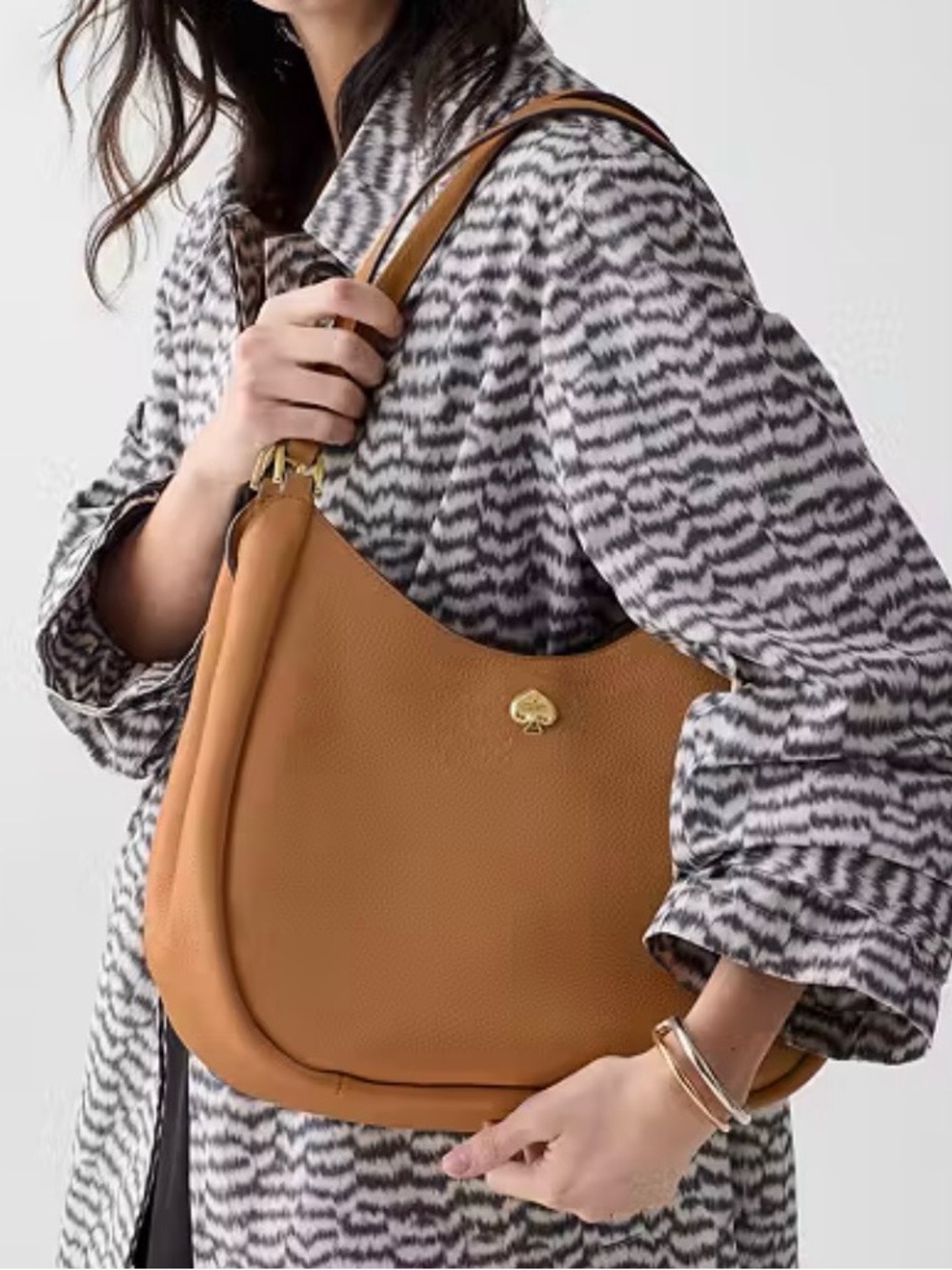Kate Spade Kayla Large Triple Compartment Shoulder Bag in Warm Gingerbread - Picture 5 of 13
